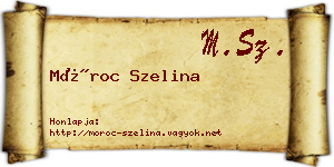 Móroc Szelina névjegykártya